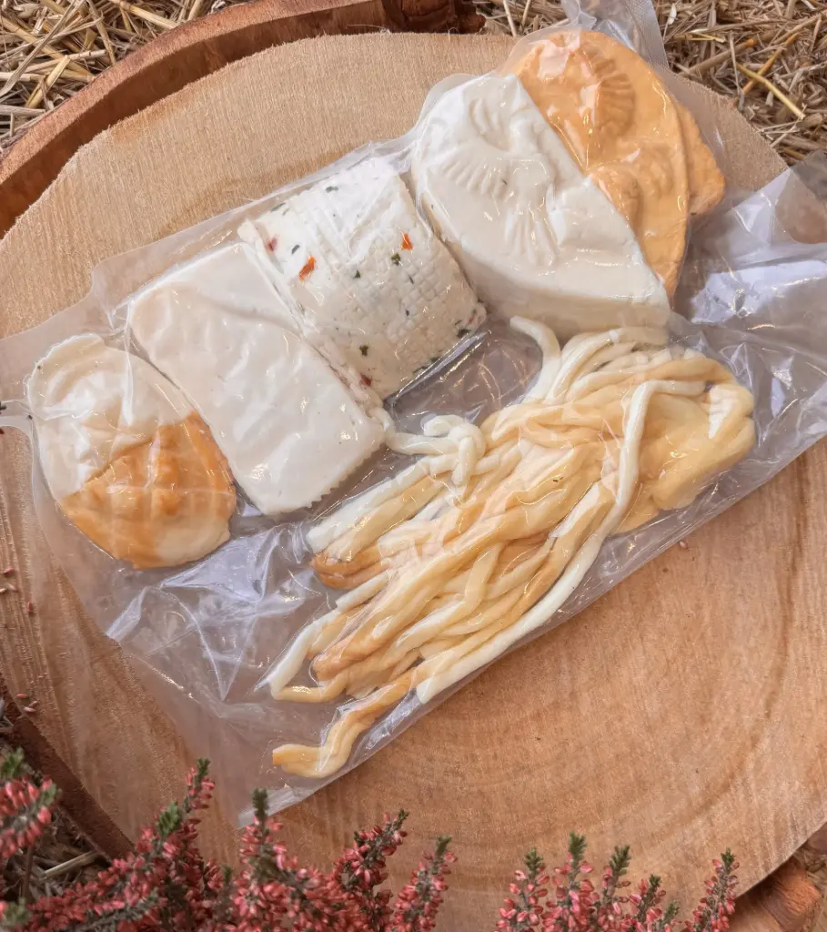 Zestaw Duży Deska Serów 480g (Wędzony - brązowy)